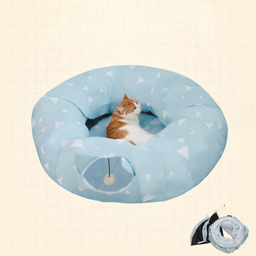 Foldable Cat Tunnel Bed