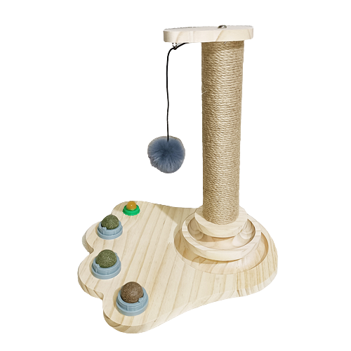 Cat scratching post with catnip best sale