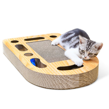Corrugated Cat Scratch Board With Ball