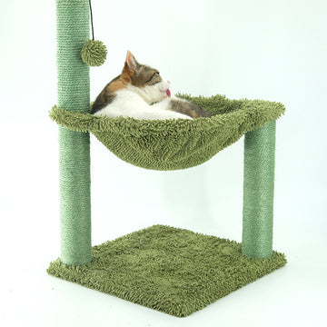 Sisal Cactus Cat Tree With Hammock