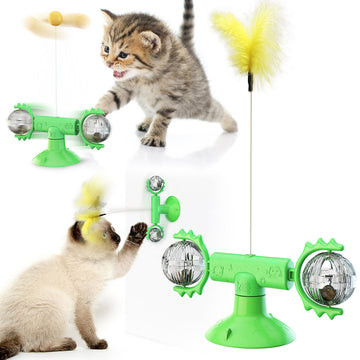 Cat Windmill Turntable Toy