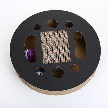 Cat Scratch Board With Rolling Bell