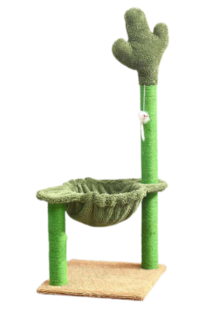 Sisal Cactus Cat Tree With Hammock